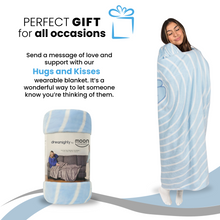 Load image into Gallery viewer, Super Blanky Throw Wearable Blanket - Echo Blue
