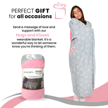 Load image into Gallery viewer, Super Blanky Throw Wearable Blanket - Kiss Pink
